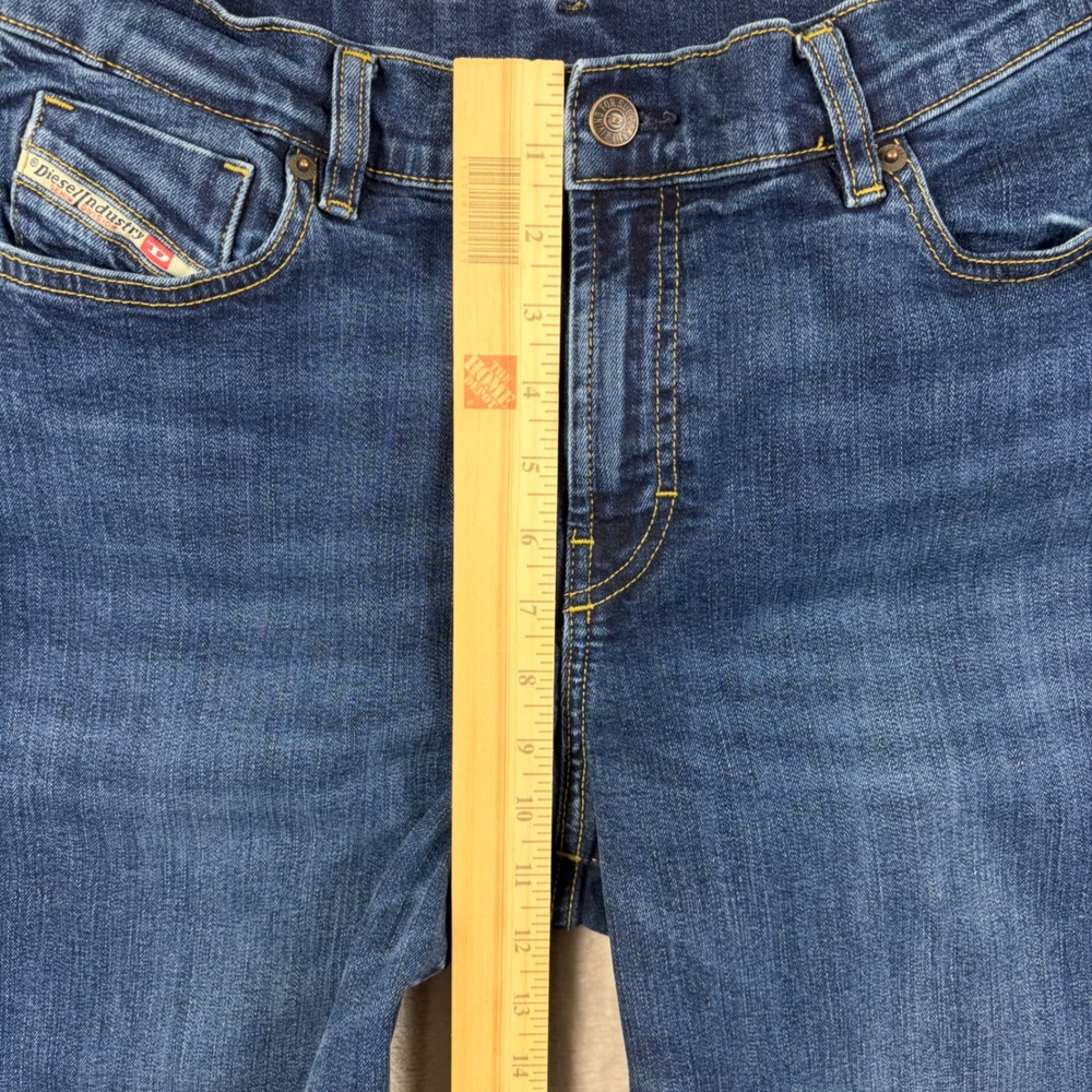 Diesel Jeans Widee R Womens 31 Wide Leg Relaxed Blue Denim Jeans High Rise RB065 - Picture 7 of 16